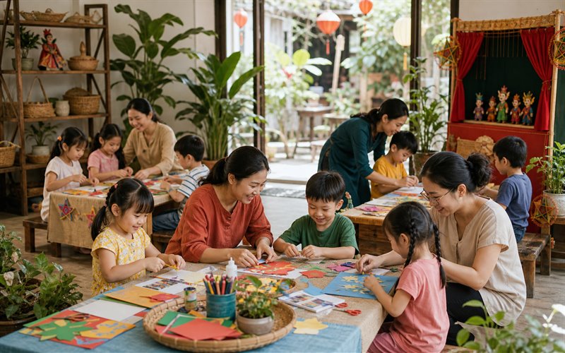 Workshop làm đồ thủ công từ vật liệu tái chế